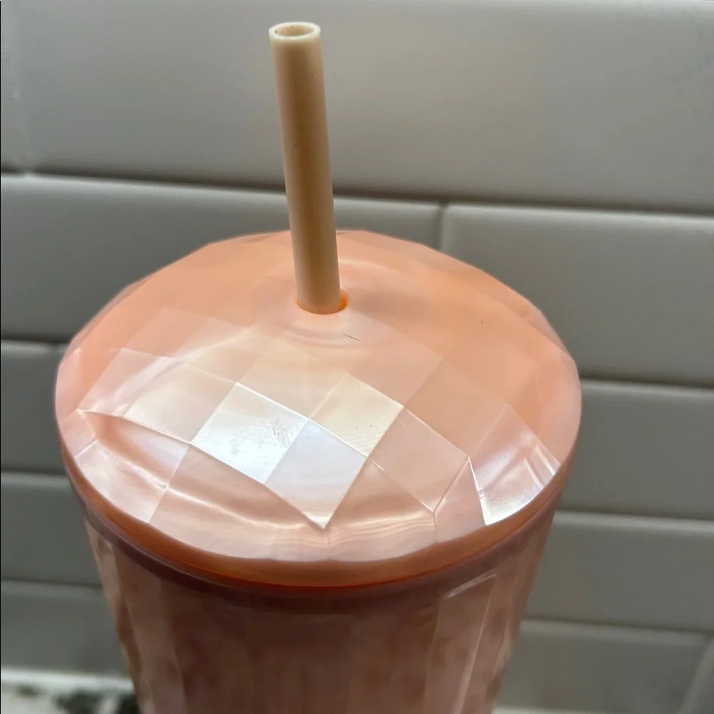 Starbucks 2021 Blush Pink Kaleidoscope Dome Lid 24oz Cold Cup Tumbler Venti Size